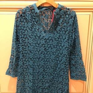 WOMENS RESORTWEAR TUNIC DRESS V NECK